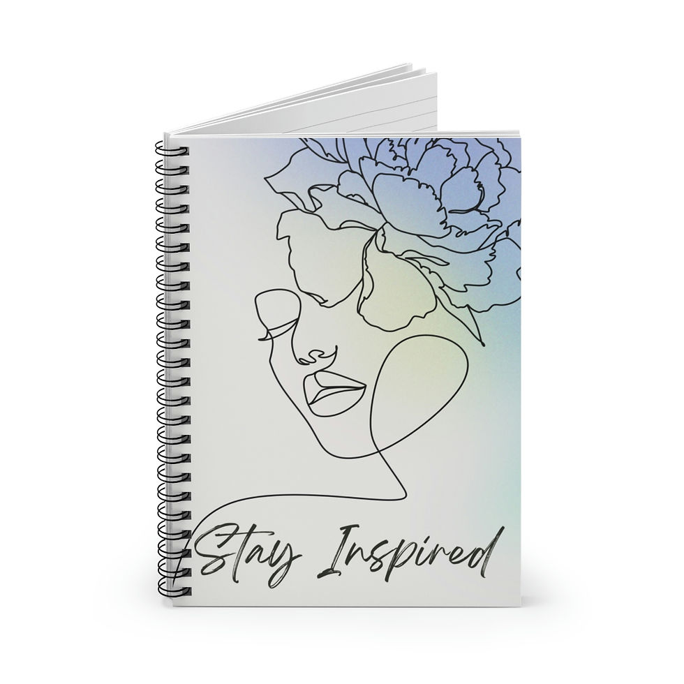Thumbnail: Stay Inspired Spiral Notebook - Ruled Line