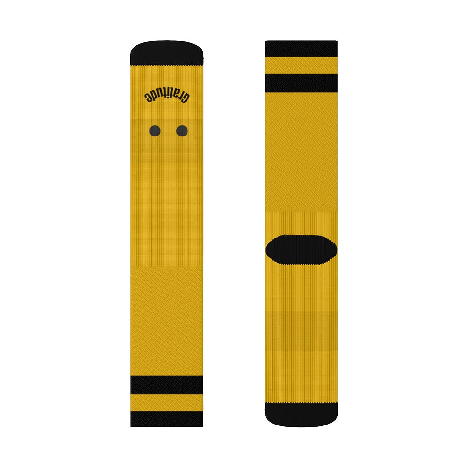 Thumbnail: Gratitude Smiley Face Socks