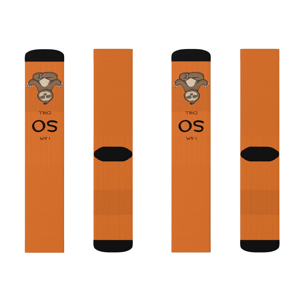 Thumbnail: Chill Sloth Socks (orange)