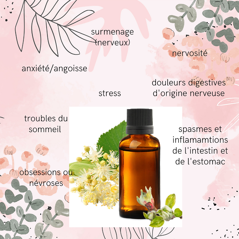 Bourgeon de tilleul, pathologies et problèmes de santé associés
