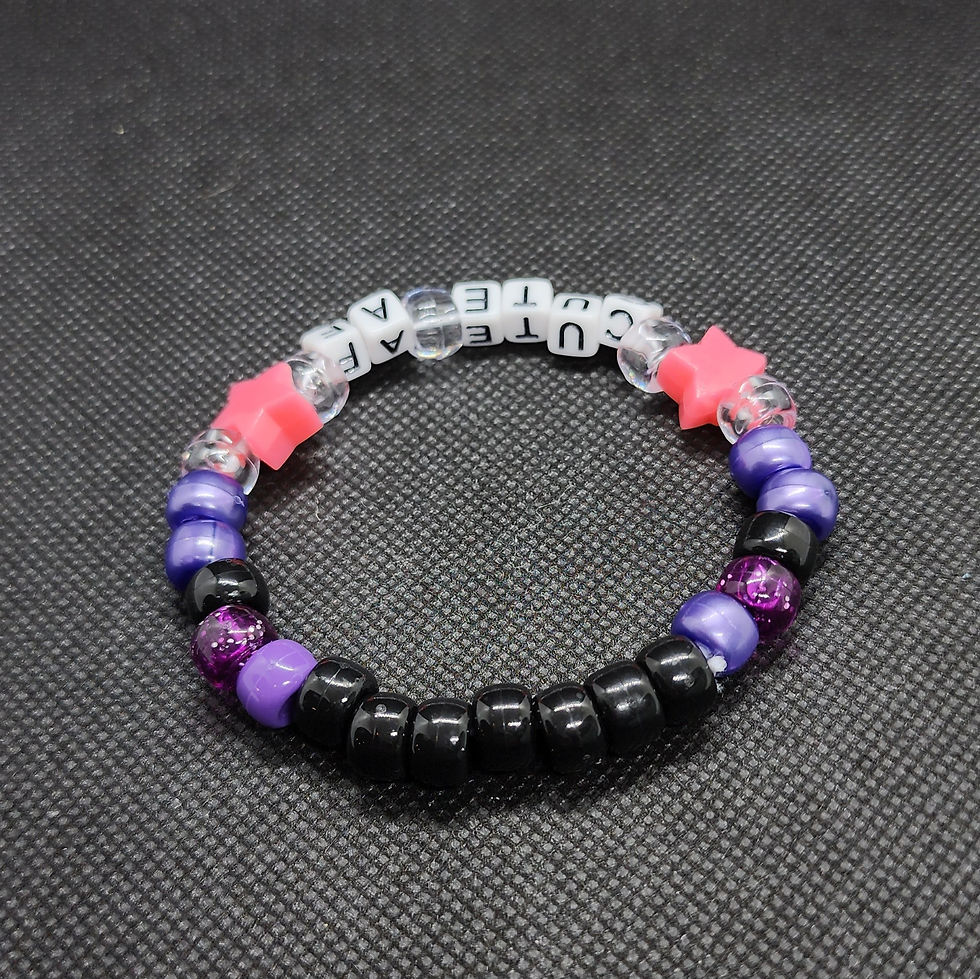Thumbnail: Star Bead Kandi Bracelet