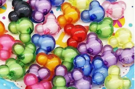 Thumbnail: Mickey Head Charm Kandi Bracelet