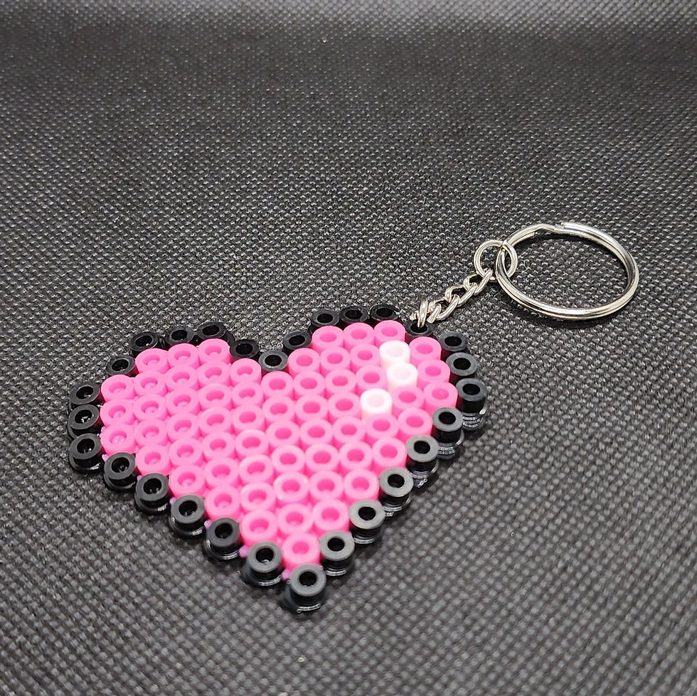 Thumbnail: Pixel Heart Keychain