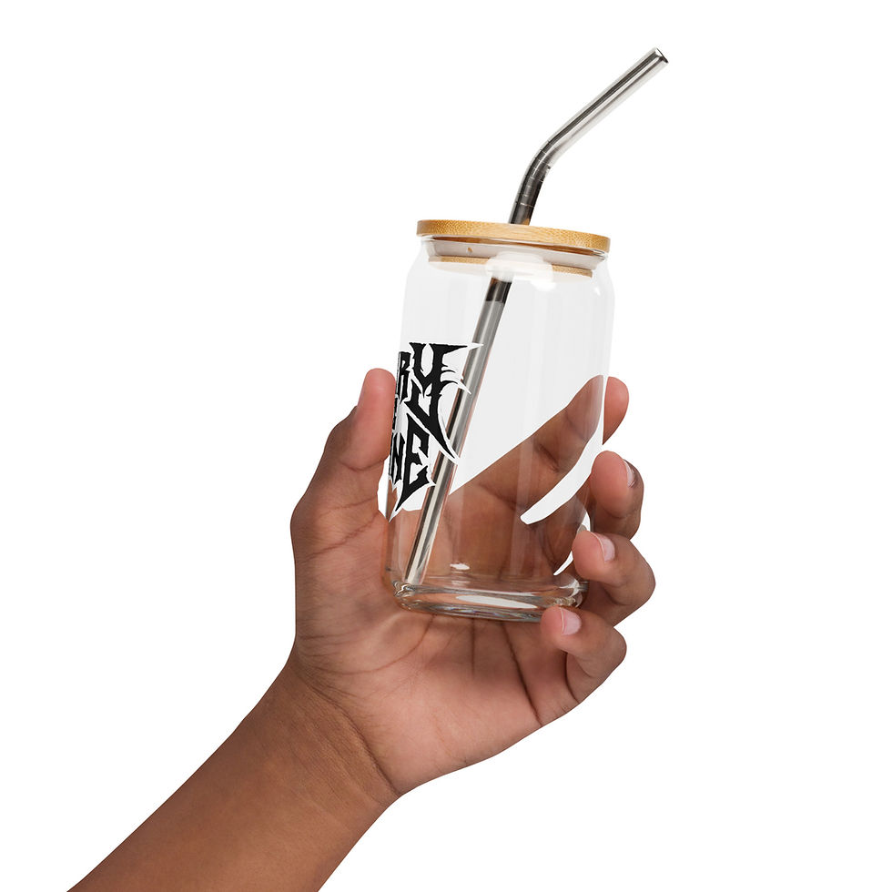 Thumbnail: Heavy Metal Logo Can-shaped Glass