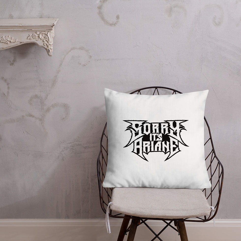 Thumbnail: Ari Heavy Metal Logo Premium Pillow