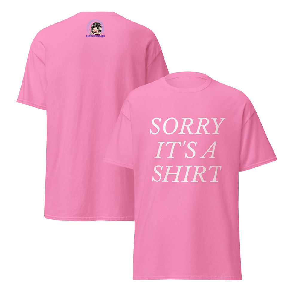 Thumbnail: Sorry it's a shirt (White) Unisex Classic Tee