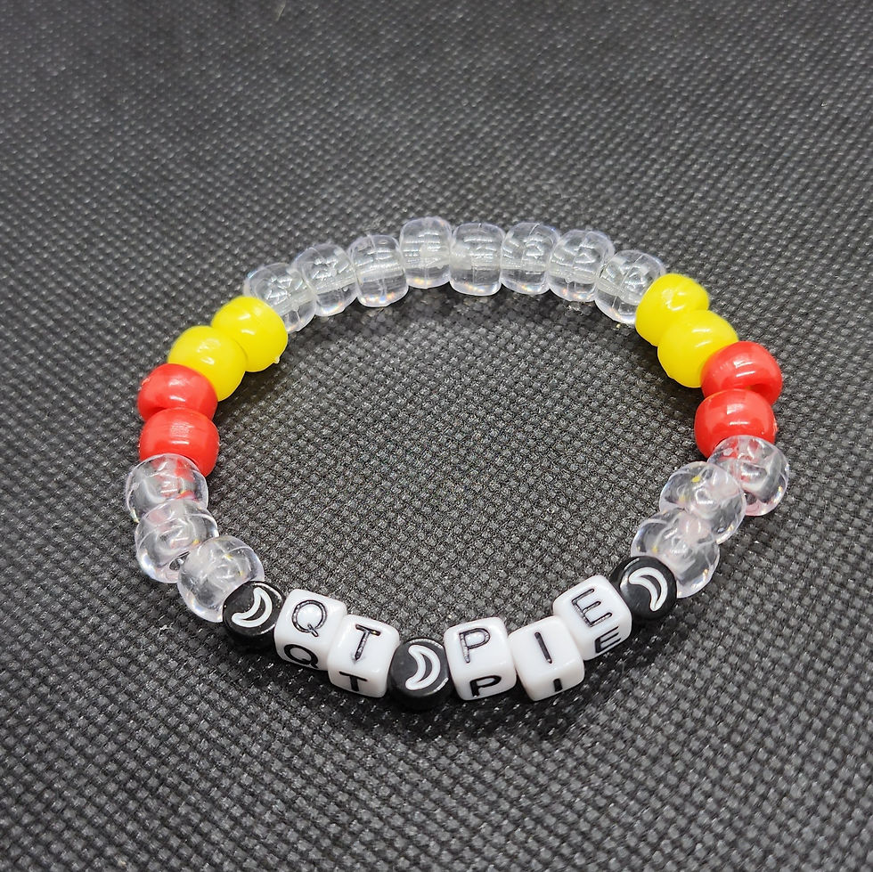 Thumbnail: Letter Bead Kandi Bracelet