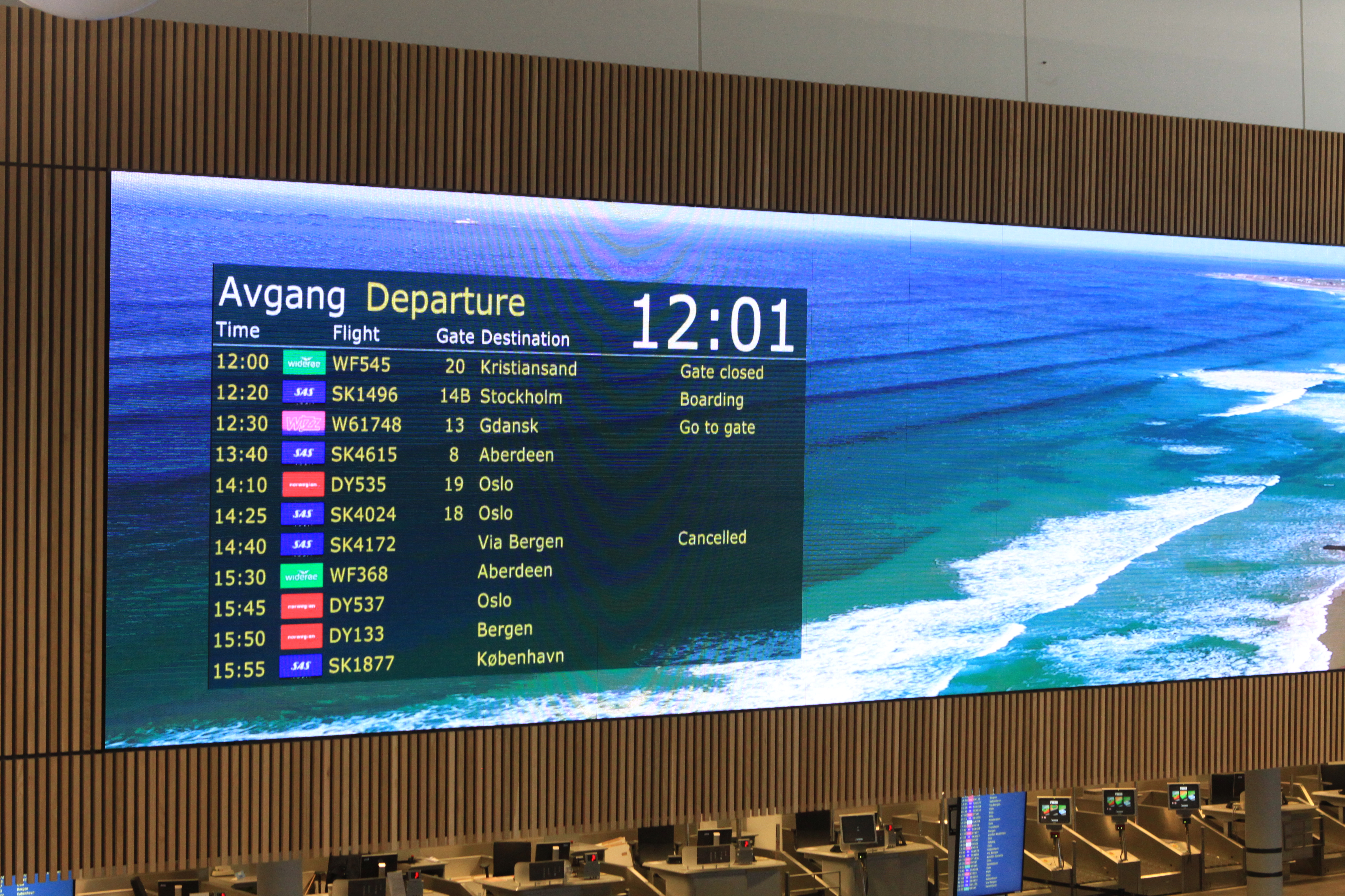 Time for departure
