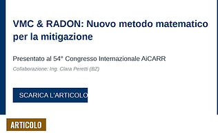 Anteprima: ArticoloGas radon e ventilazioneL'articolo scientifico che ho pubblicato sulla g