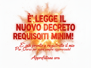 💣𝗡𝗢𝗧𝗜𝗭𝗜𝗔 𝗕𝗢𝗠𝗕𝗔
📣 𝗣𝗨𝗕𝗕𝗟𝗜𝗖𝗔𝗧𝗢 𝗜𝗡 𝗚𝗔𝗭𝗭𝗘𝗧𝗧𝗔 𝗜𝗟 𝗡𝗨𝗢𝗩𝗢 𝗗𝗘𝗖𝗥𝗘𝗧𝗢 𝗥𝗘𝗤𝗨𝗜𝗦𝗜𝗧𝗜 𝗠𝗜𝗡𝗜𝗠𝗜