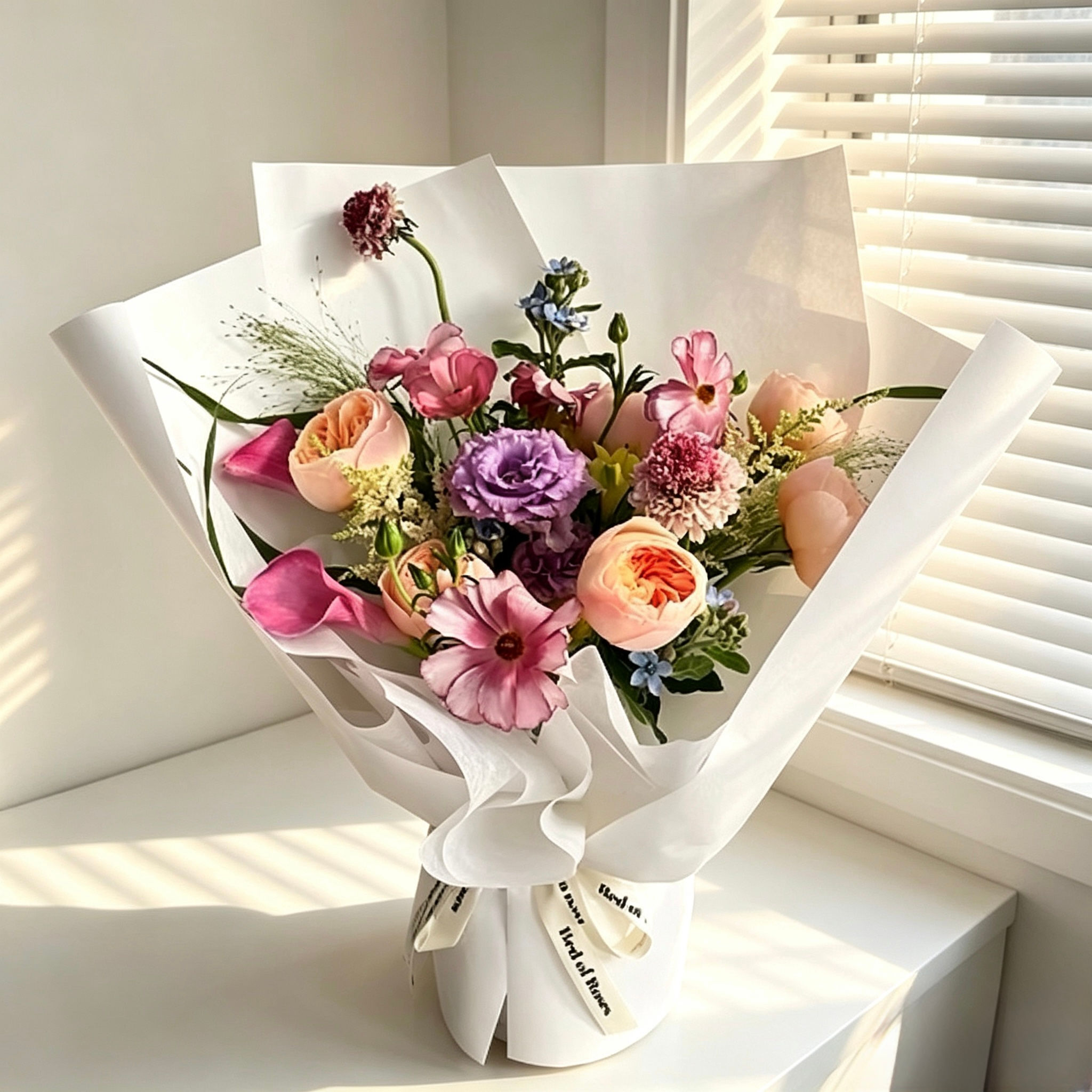 喜悅彩虹花束