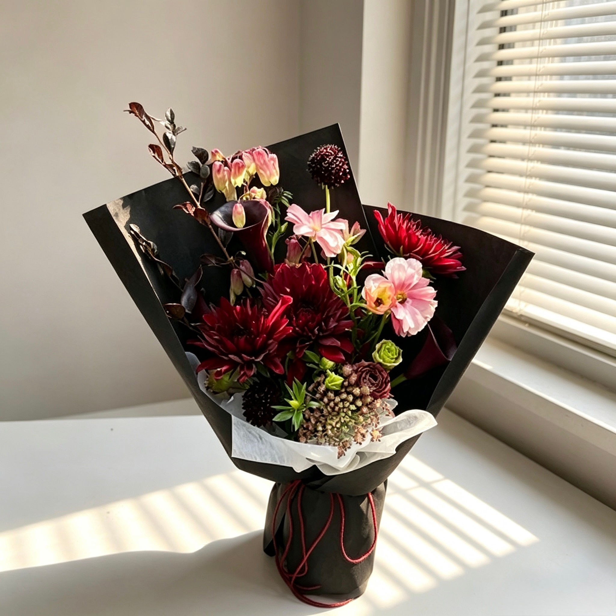 Le Rouge et le Noir Flower Bouquet