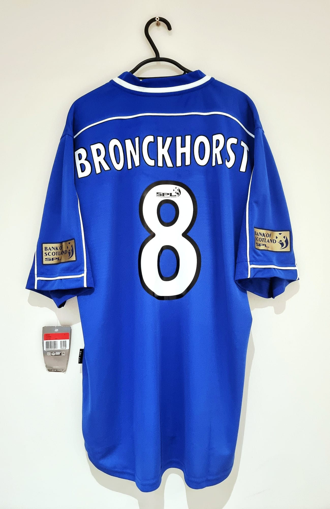 *BNWT* 99/01 Rangers Authentic Home Shirt #8 Bronckhorst