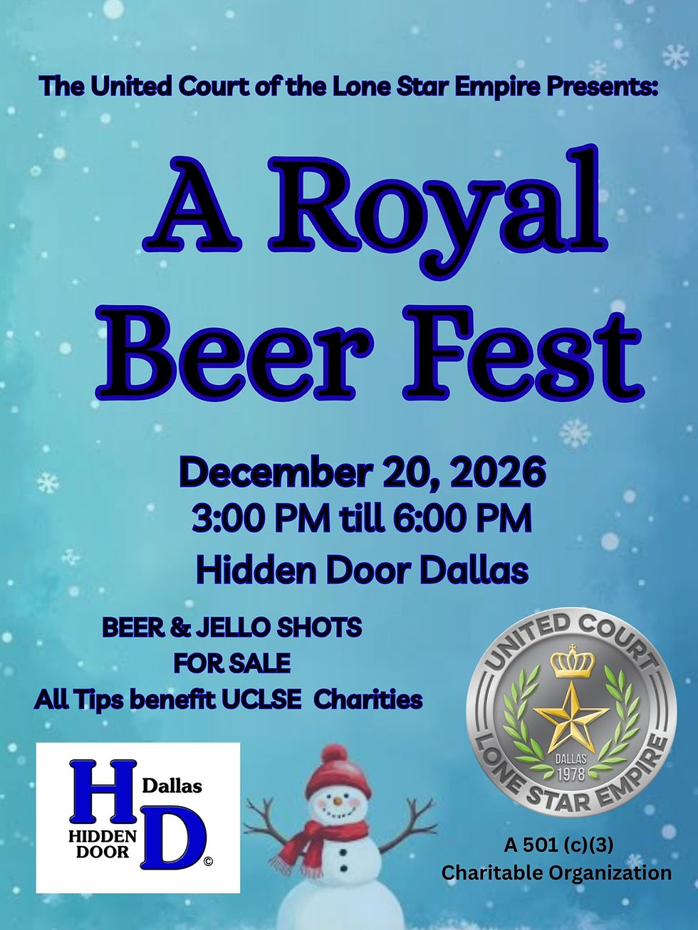 UCLSE Royal Beer Fest December