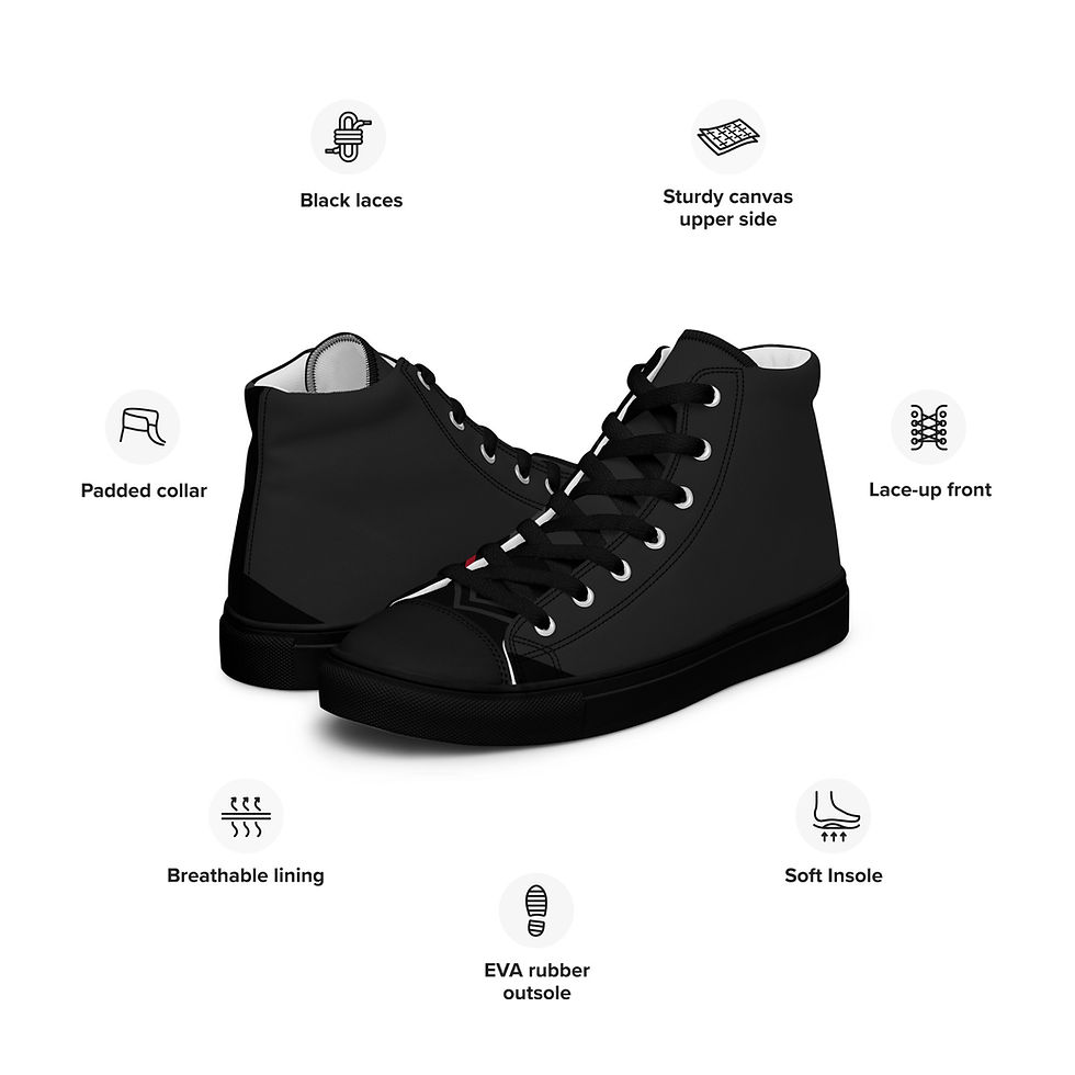 Thumbnail: Men’s high top canvas shoes