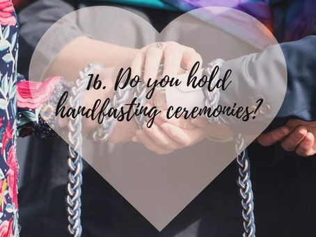 hands and braided cord in handfasting