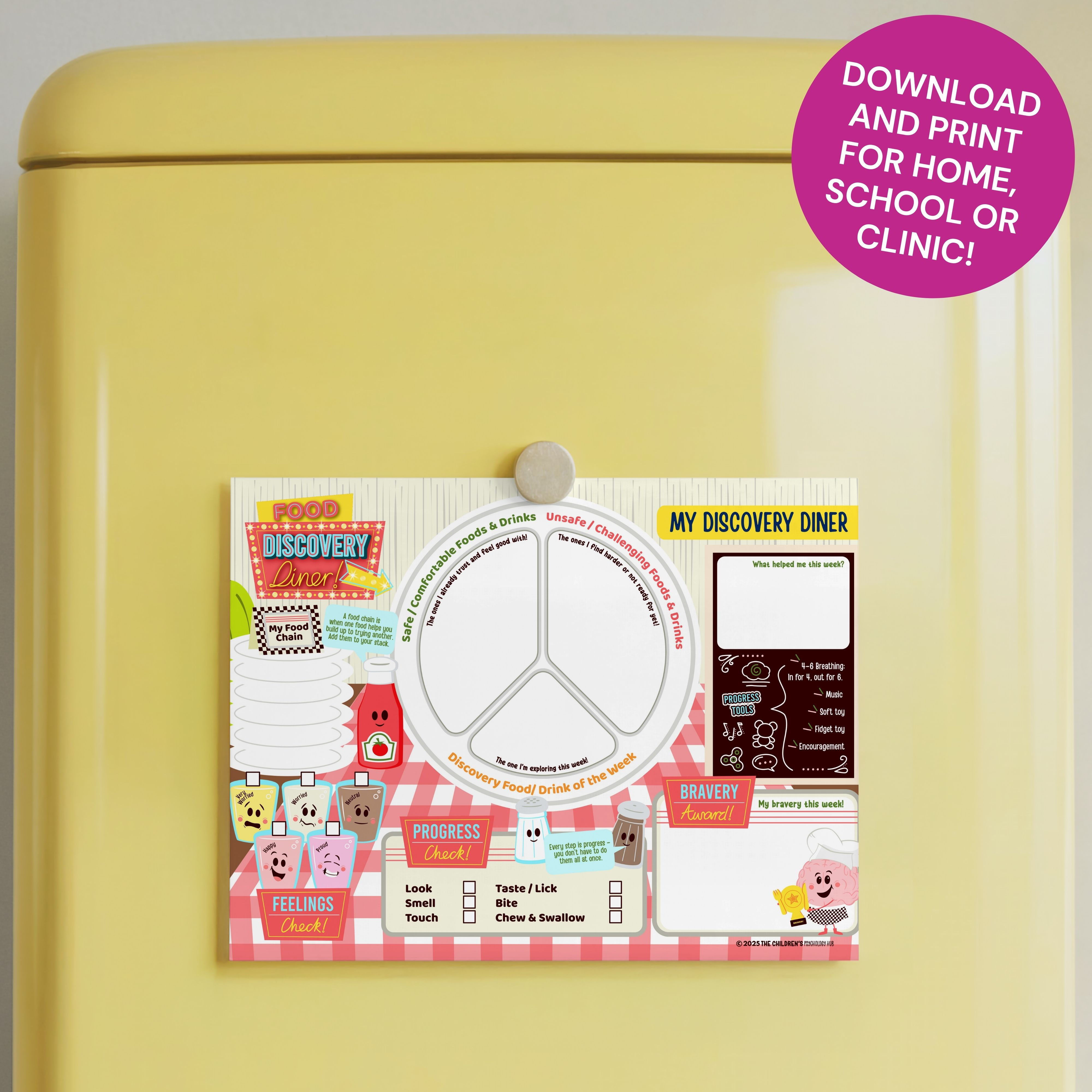 Discovery Diner: ARFID & Sensory Feeding Worksheet