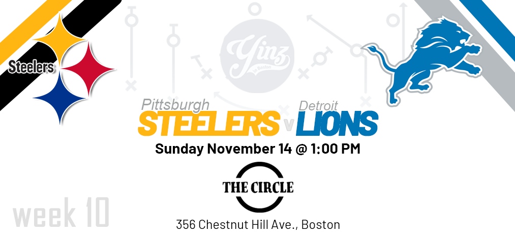 Lions at Steelers (Week 10)