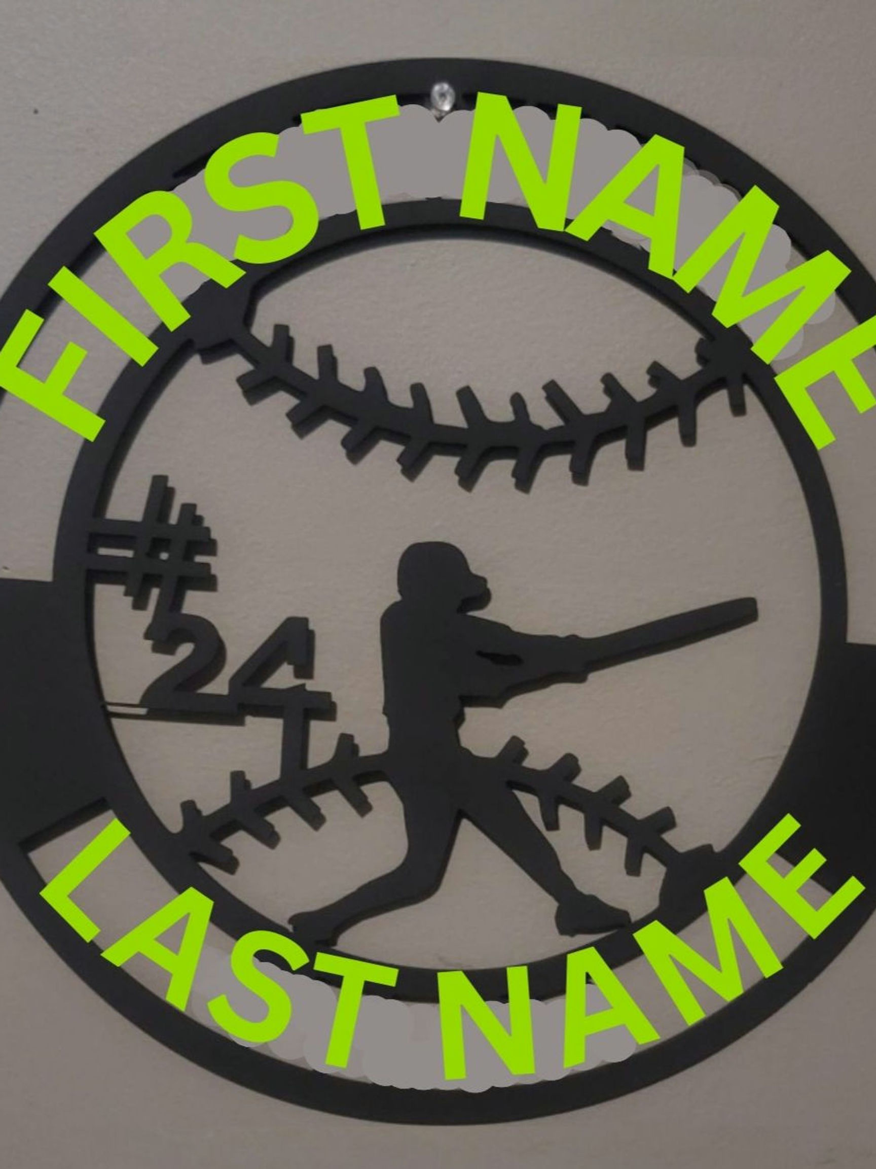 18 inch Baseball Piece.