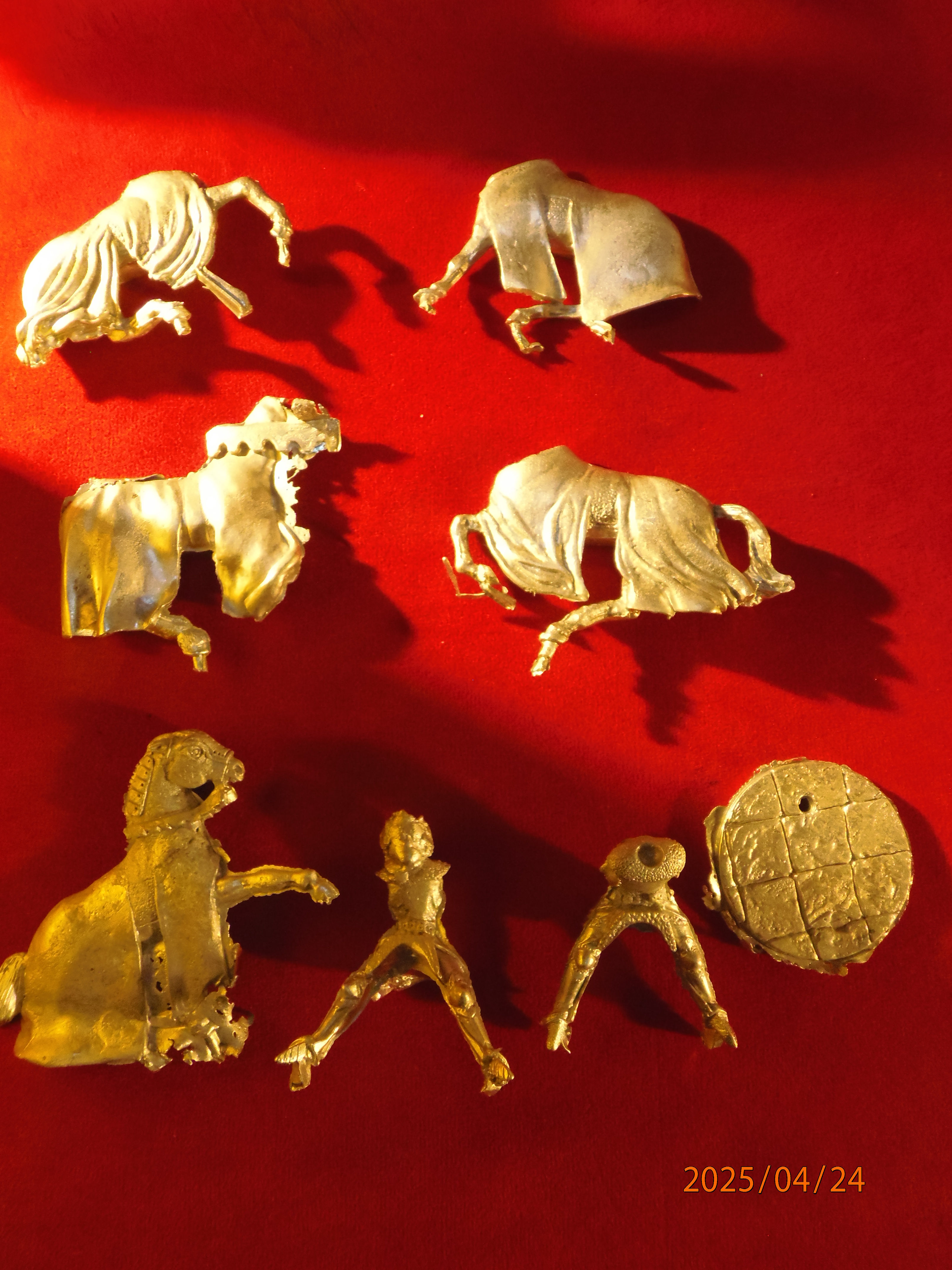 Some of our many differrent types of Medieval Barded or Armoured Horse.