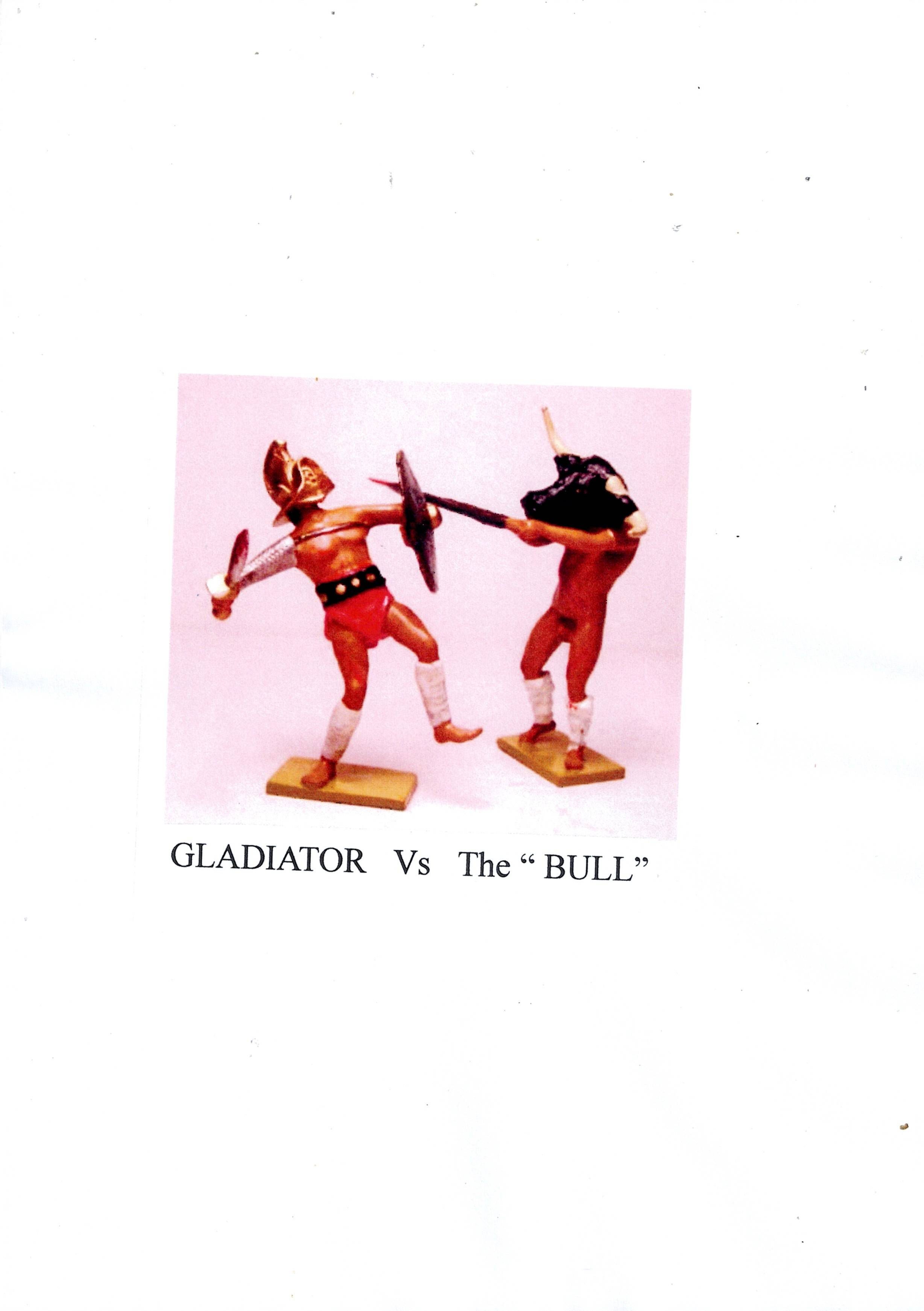 Gladiator Versus The "Bull Warrior".
