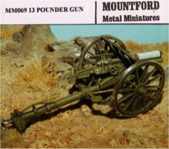 Victorian Artillery Range. 13 Pounder Gun.