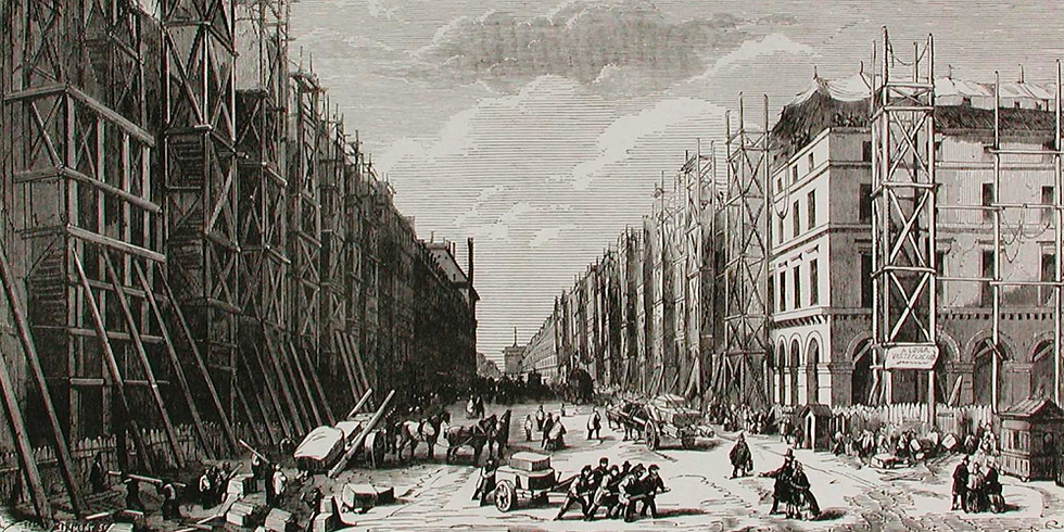 Le percement des grandes avenues : prolongement de la rue de Rivoli - © Bibliothèque nationale de France