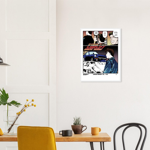 Wangan Origins Wooden Framed Poster | Sun Under Miami