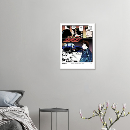 Wangan Origins Wooden Framed Poster | Sun Under Miami