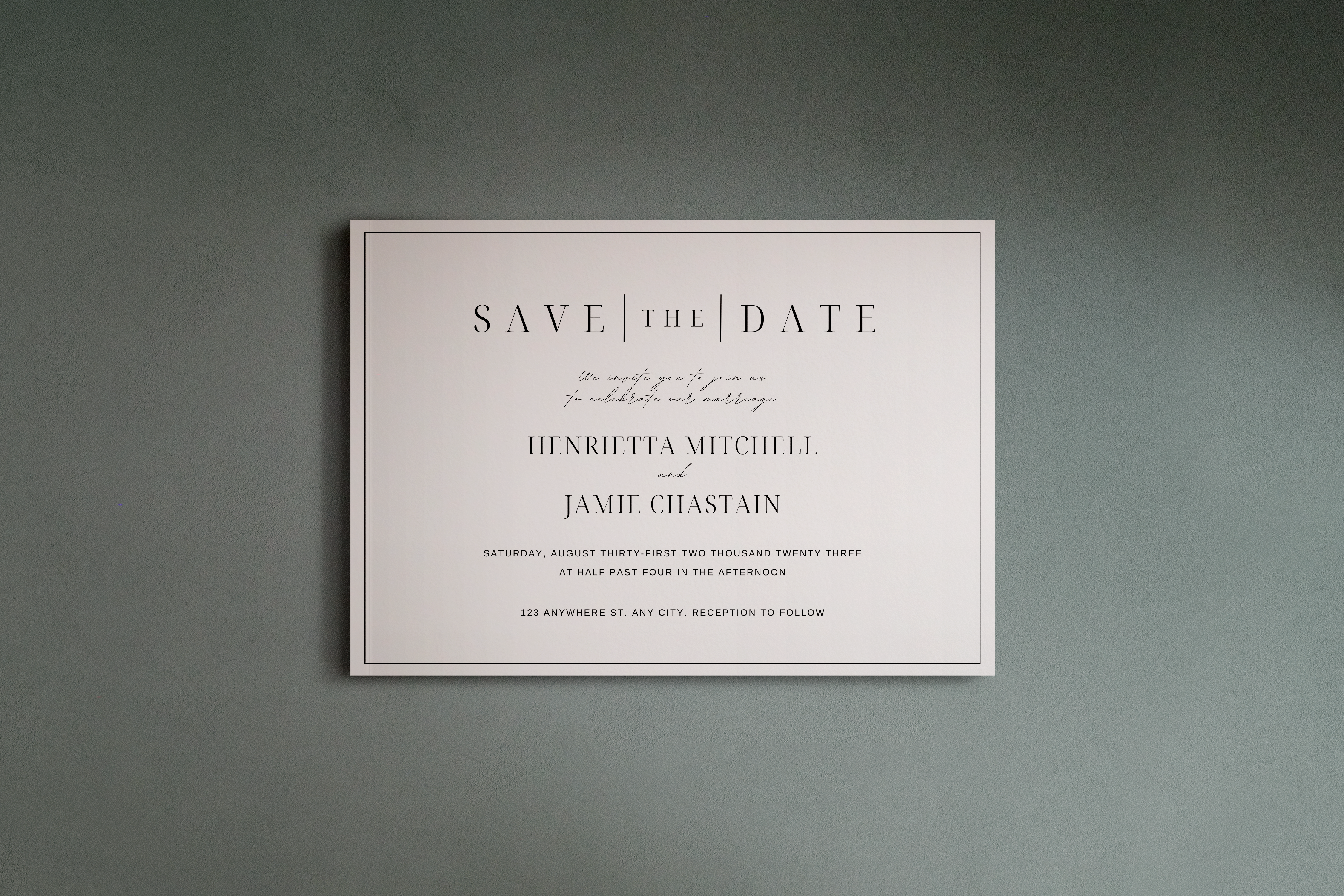 Save the Date Template (Digital File)