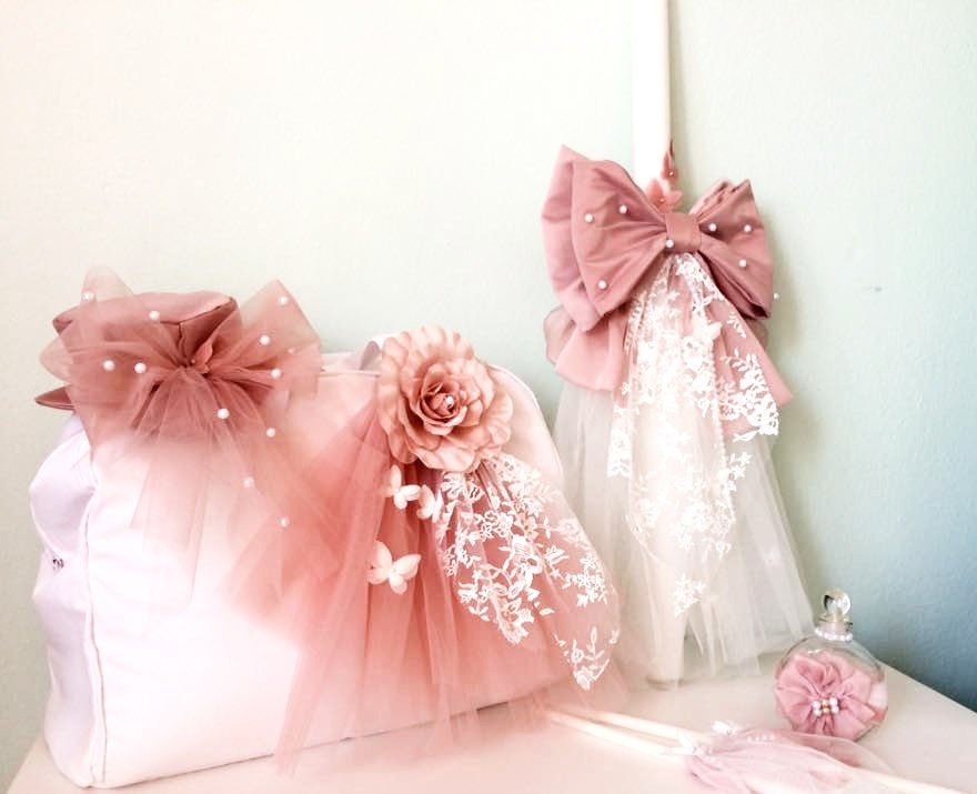 Χειροποίητο σετ βάφτισης