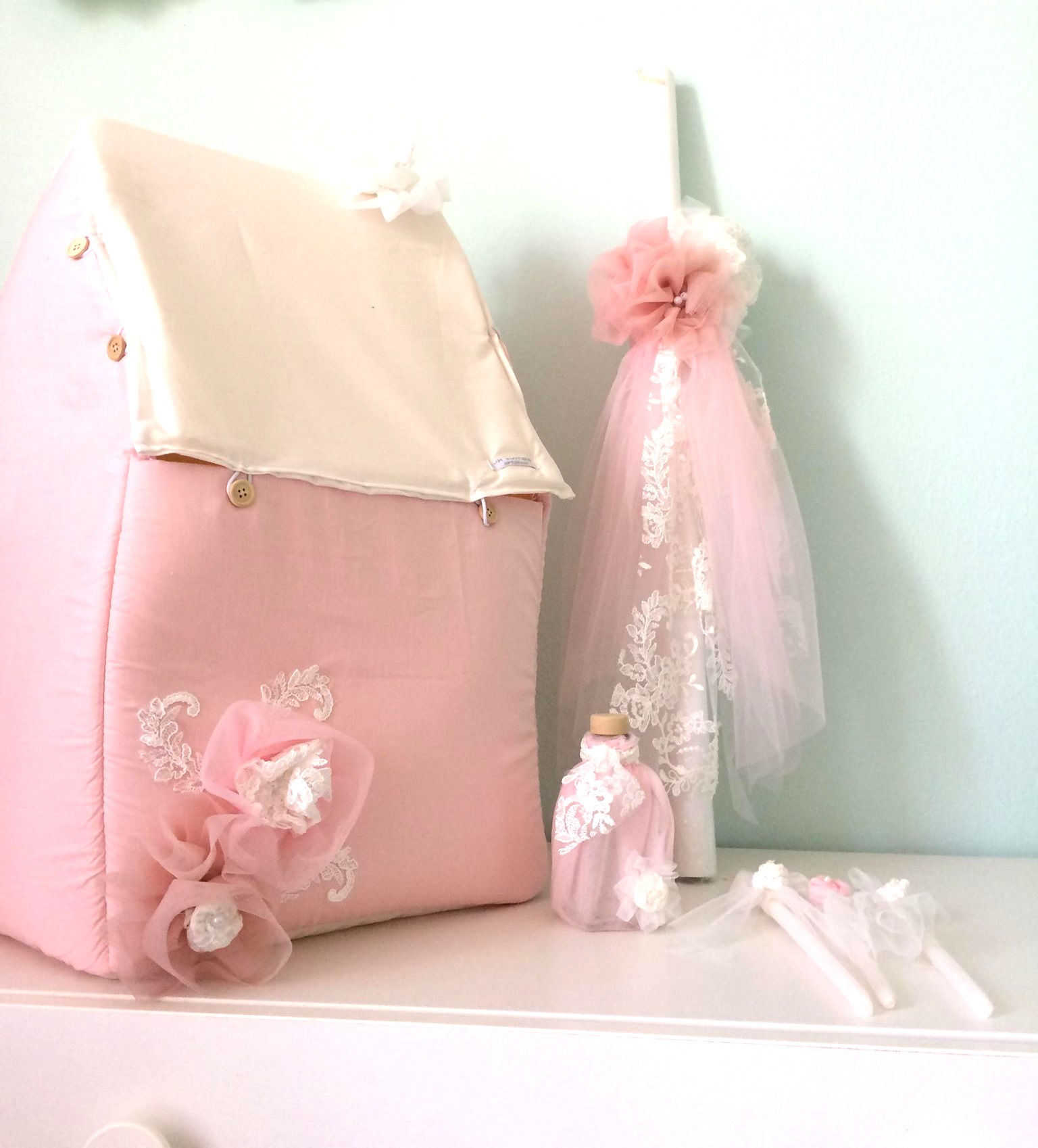 Χειροποίητο σετ βάφτισης