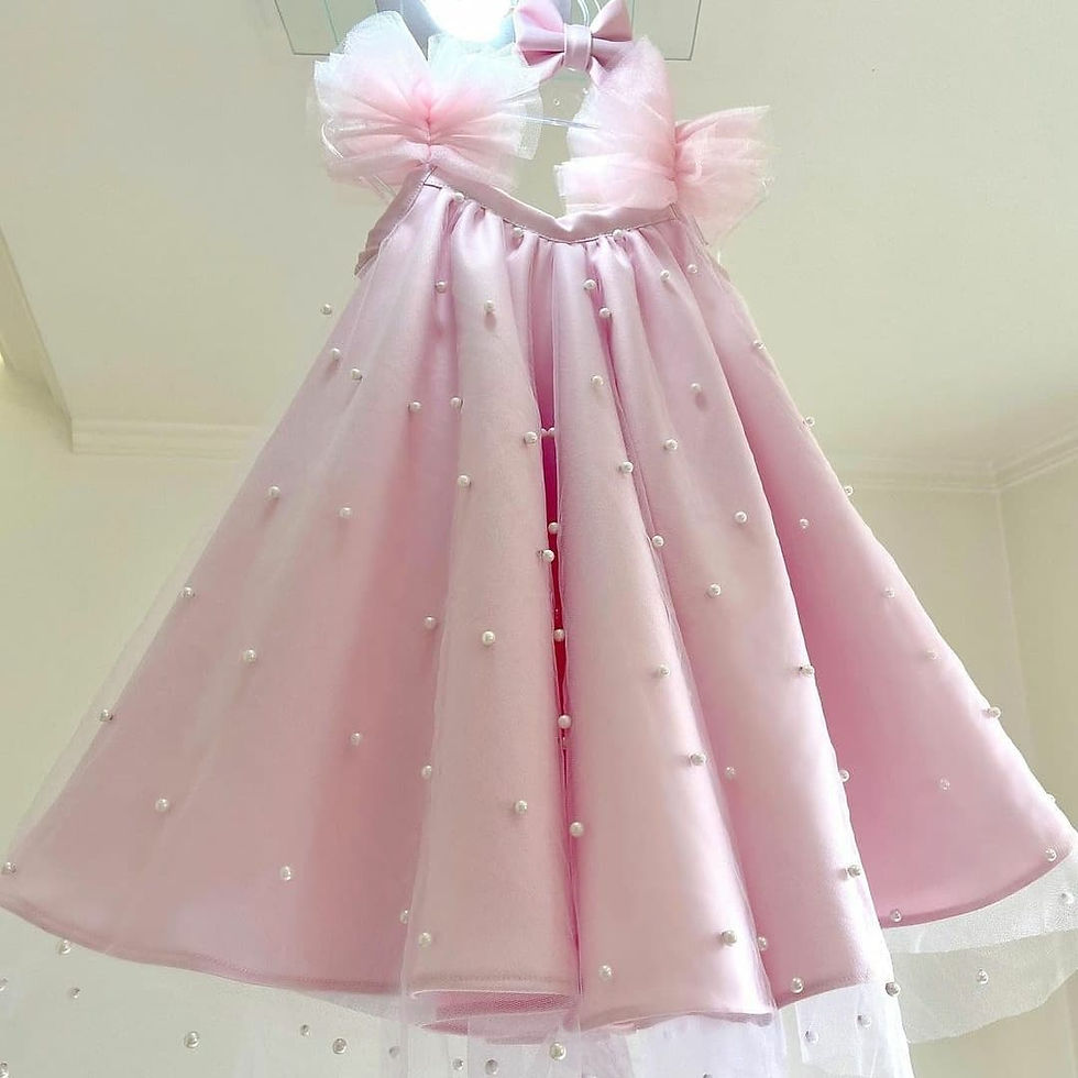 Χειροποίητο φόρεμα με πέρλες