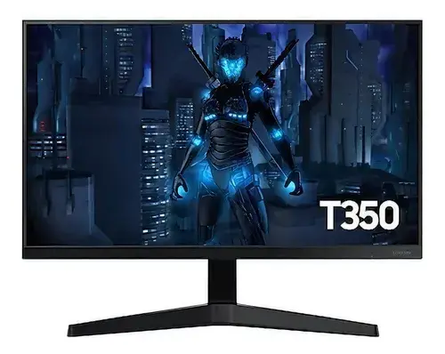 Monitor Gamer Samsung 24" FHD 75Hz HDMI VGA FreeSync Preto Série T350 – Performance e Imersão para Seus Jogos