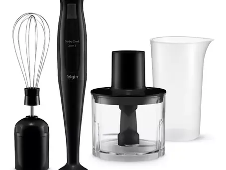 Mixer Turbo Chef 3 Em 1 200w Triturador E Fuet 127v Elgin