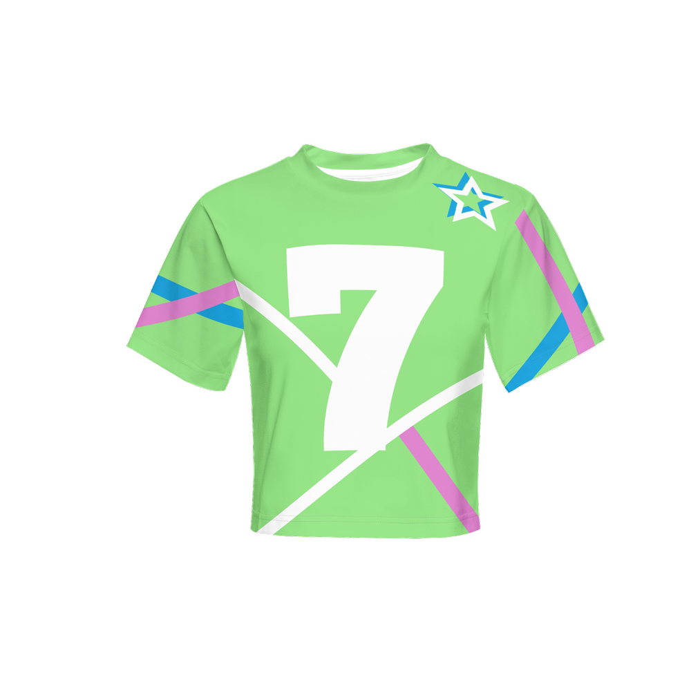 Women's Short Sleeve Cropped T-Shirt-High-Performance SORONA