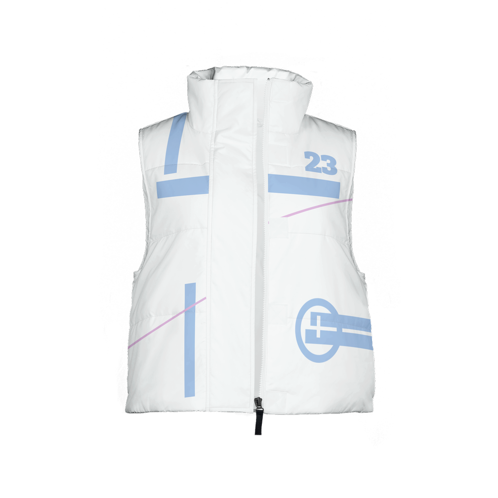 Women's Full-Zip Sleeveless Puffer Vest-Lightweight Ecodear