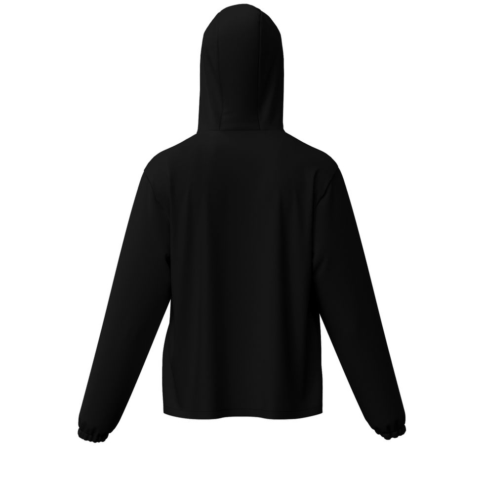Thumbnail: Unisex Full-Zip Hooded Windbreaker Jacket - Water Resistant