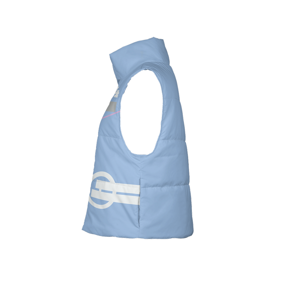 Thumbnail: Women's Full-Zip Sleeveless Puffer Vest-Lightweight Ecodear