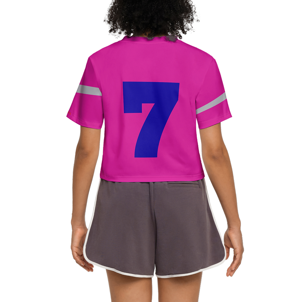 Thumbnail: Women's Short Sleeve Cropped T-Shirt-High-Performance SORONA