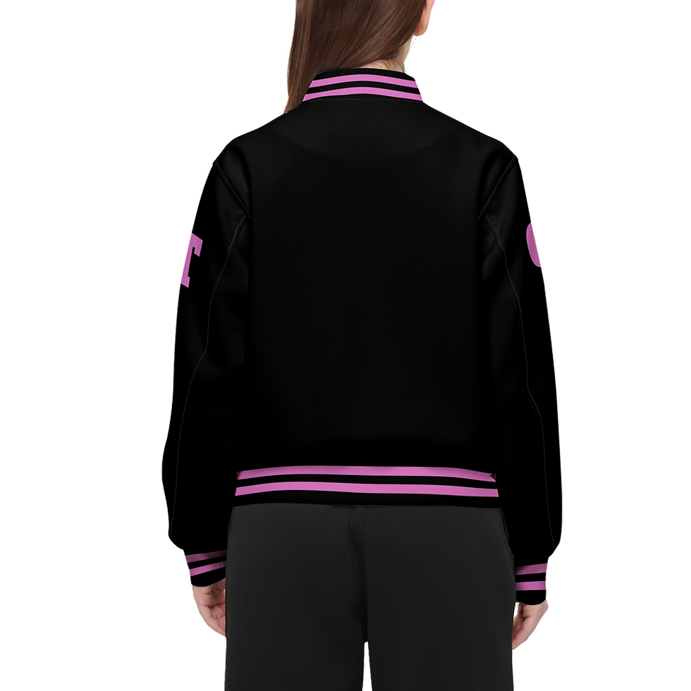 Thumbnail: Women's Double Layered Bomber Sports Jacket-Techno Scuba Knit