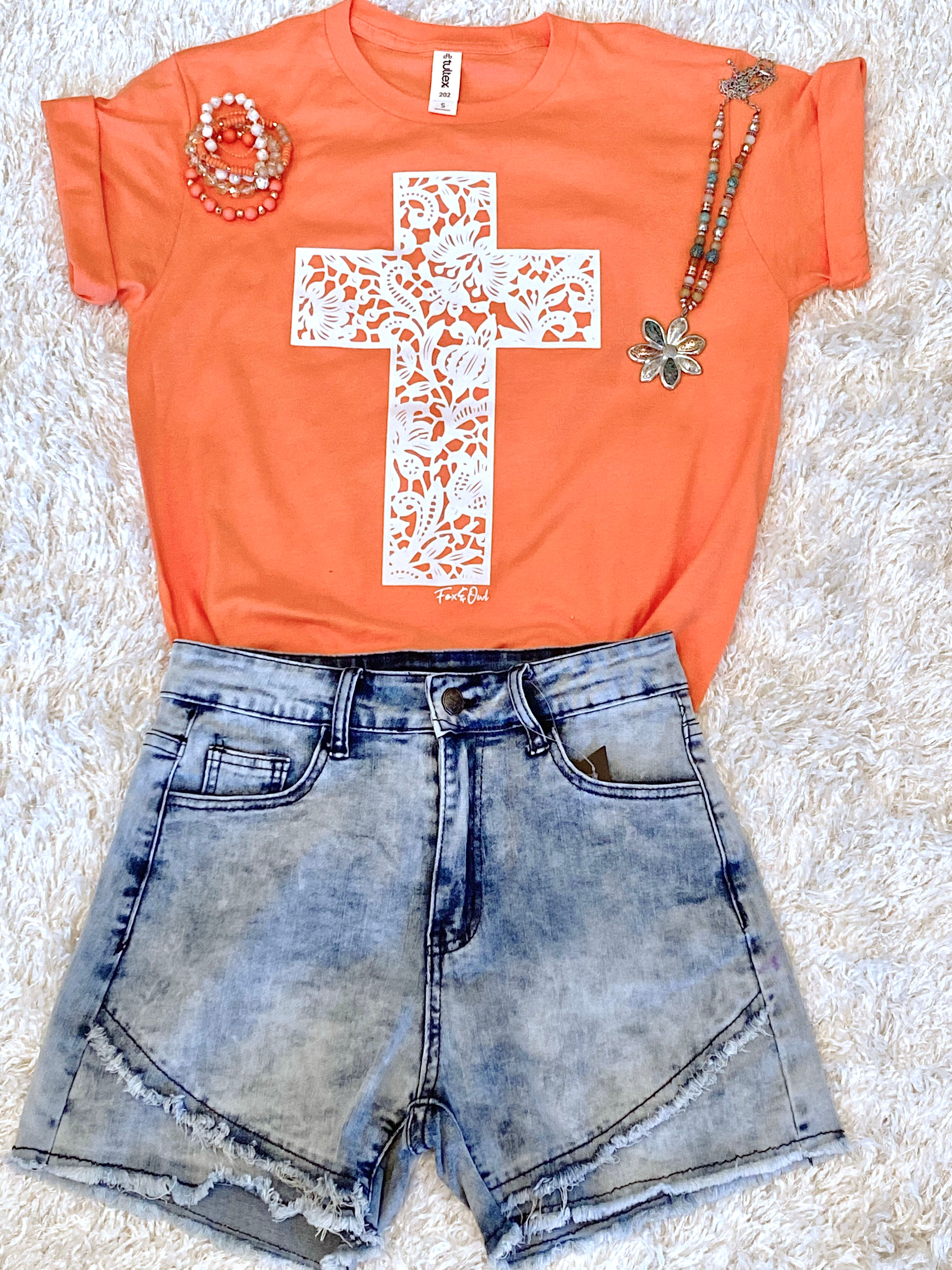 Amazing Grace Coral Tee