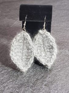 Thumbnail: Angora Leaf Earrings