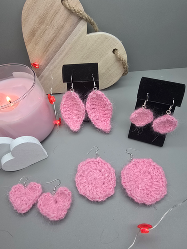 Angora Earrings~February | Tail Spin Farm