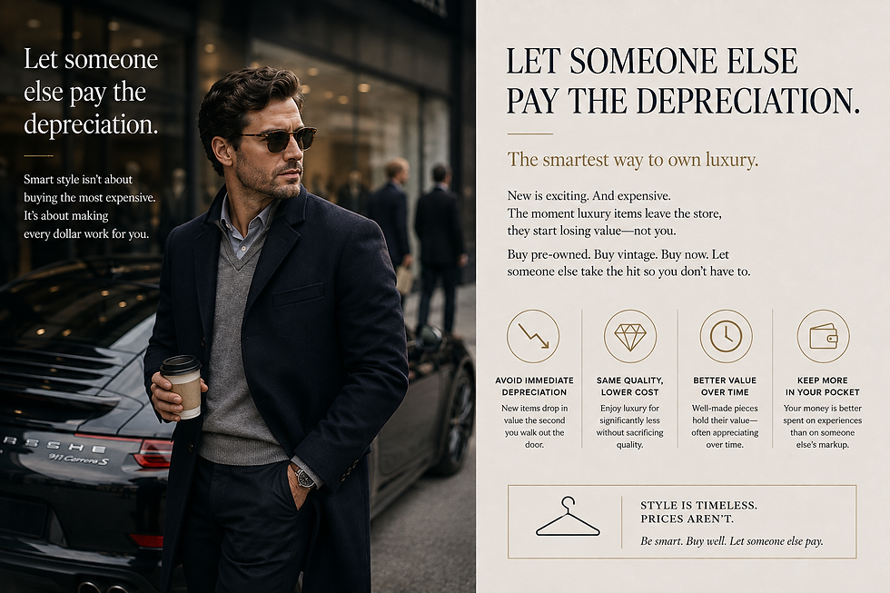 a well dressed man buy a car