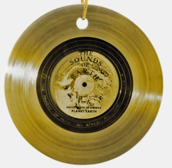Thumbnail: Voyager Golden Record Christmas Ornament
