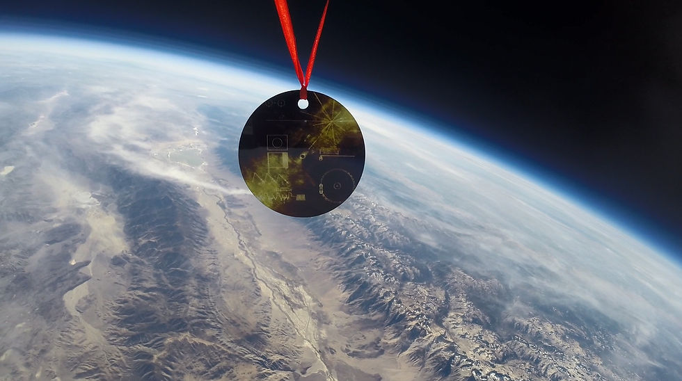 Thumbnail: Voyager Golden Record Christmas Ornament