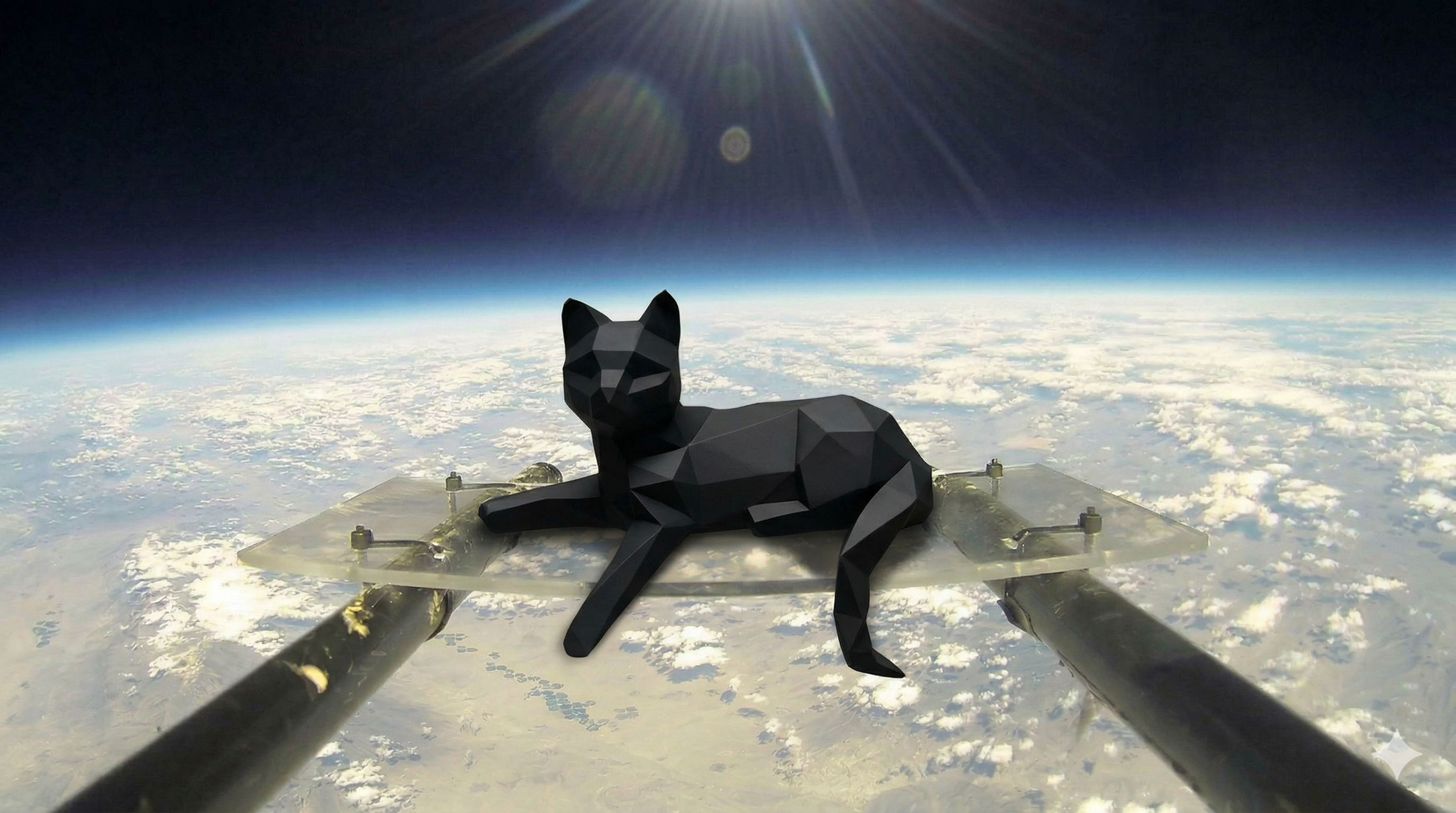 The Geometric Black Cat