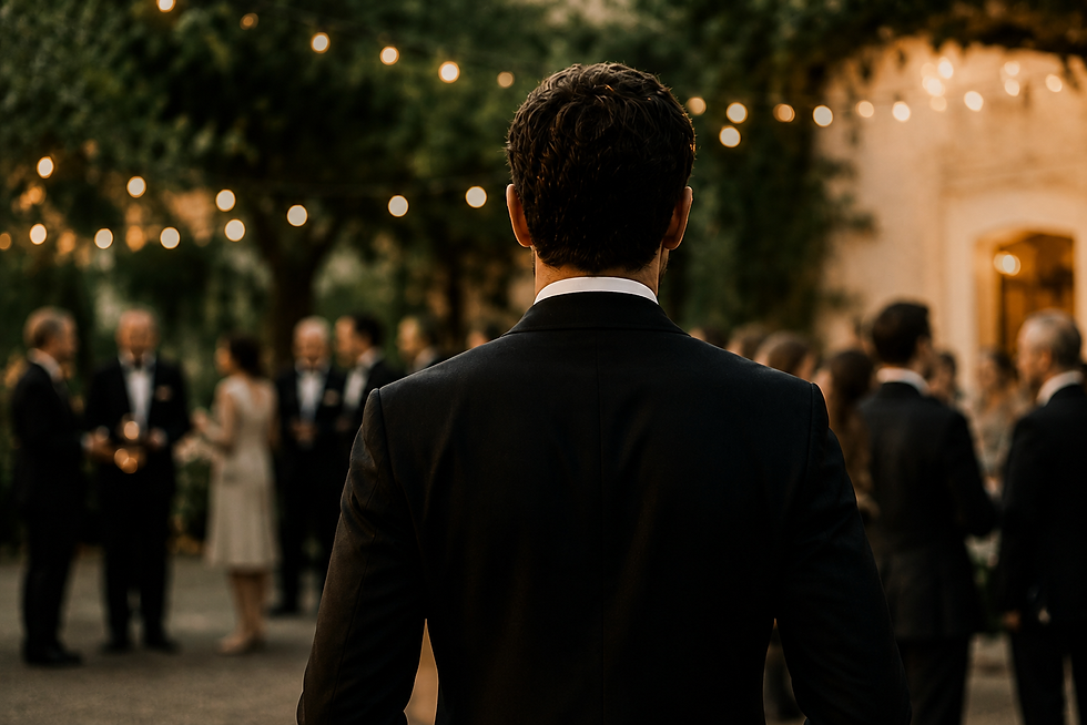 A Gentleman at a wedding