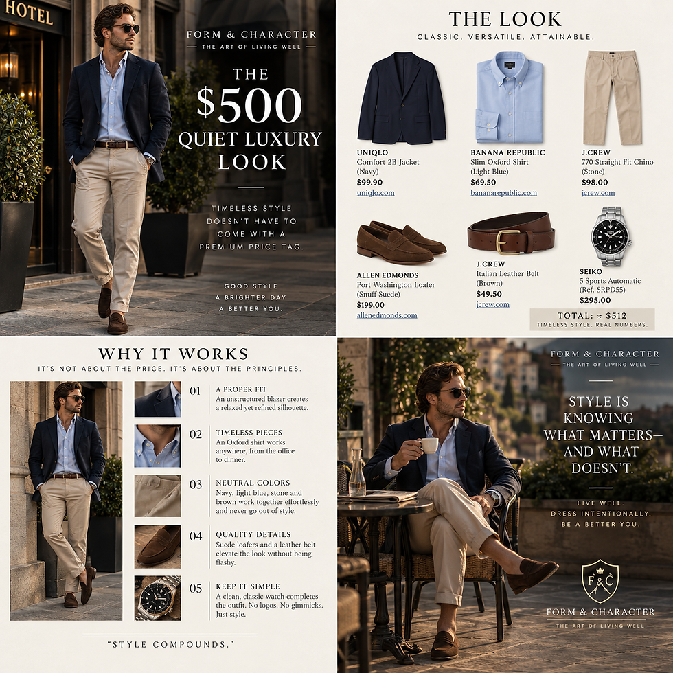 The classic mens look